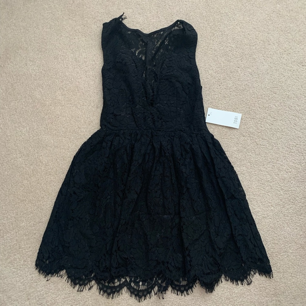 Black Lace Tobi Dress